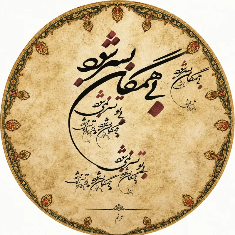 دف مدل ترنم طرح بیهمگان
